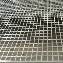 Tôle perforée en aluminium à trou carré